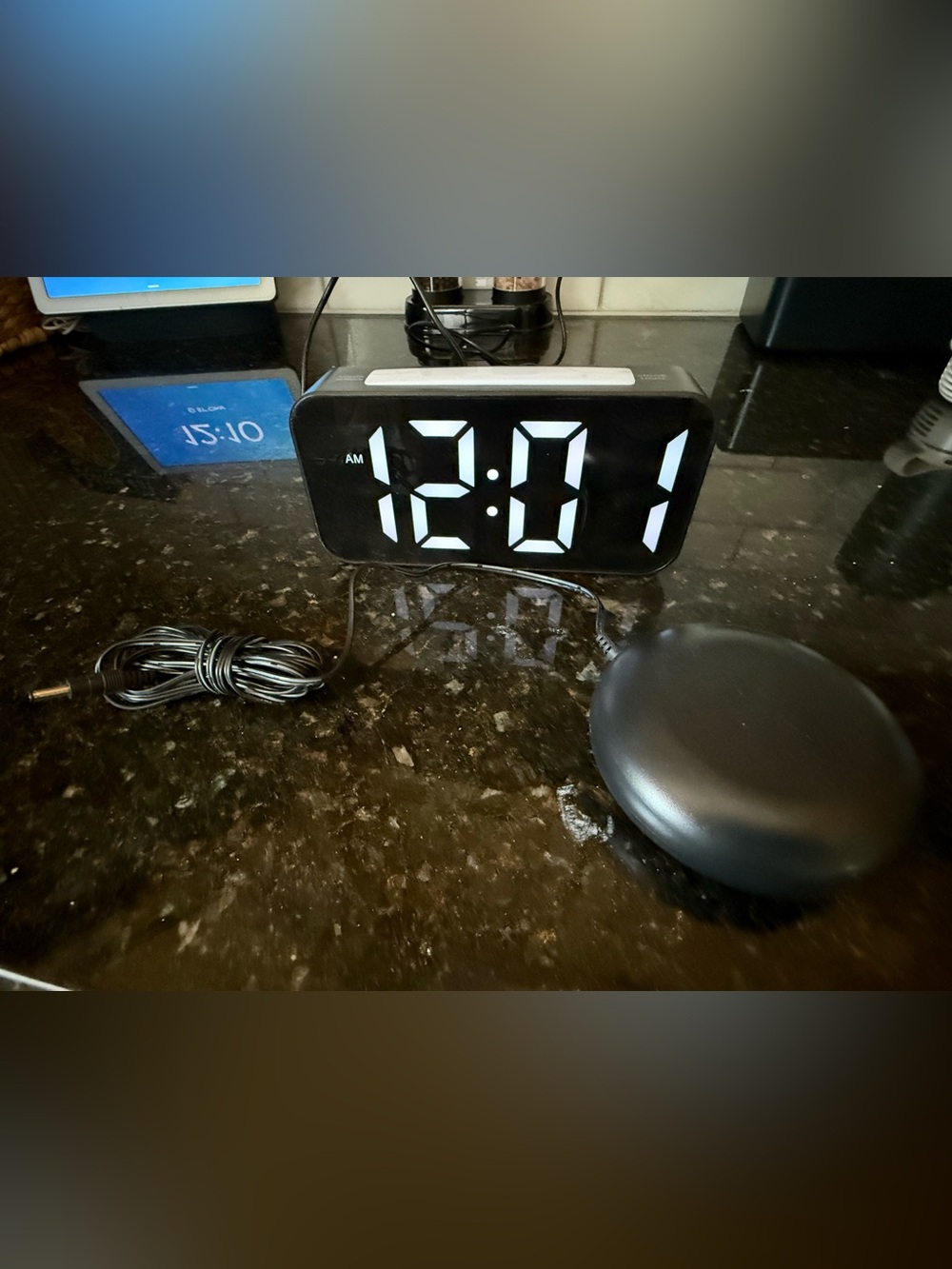 Bed shaker alarm clock